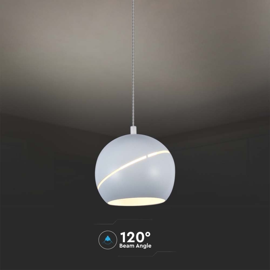 Suspension filaire LED LED/8,5W/230V 3000K blanc