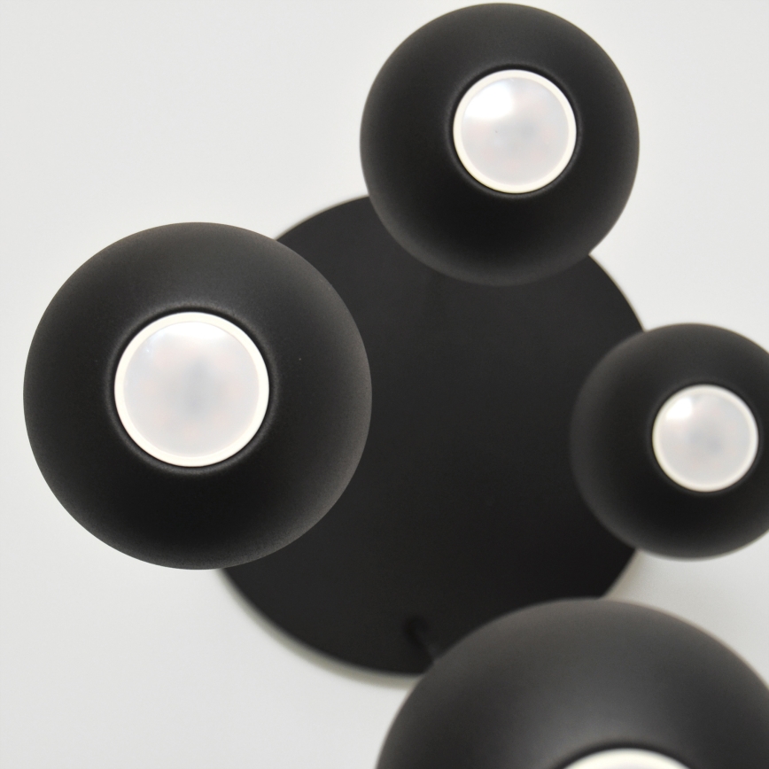 Suspension filaire LED MIDWAY 4xGU10/4,8W/230V noir