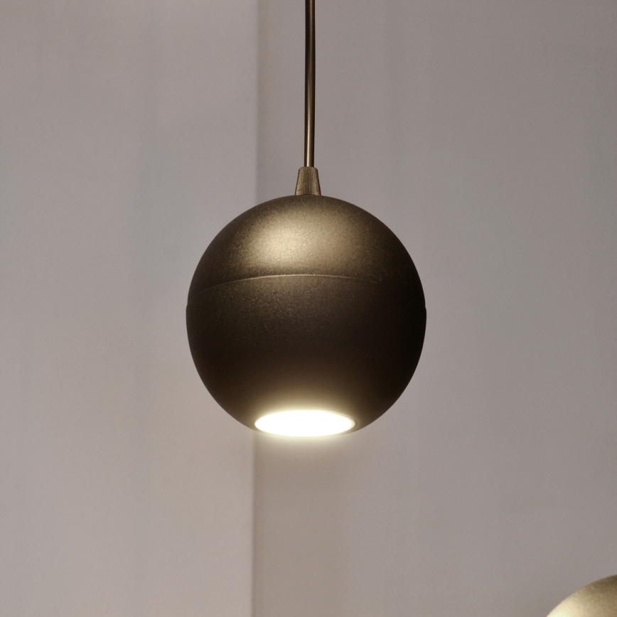 Suspension filaire LED MIDWAY 4xGU10/4,8W/230V noir