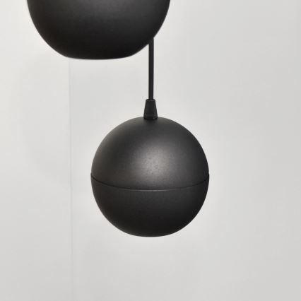 Suspension filaire LED MIDWAY 4xGU10/4,8W/230V noir