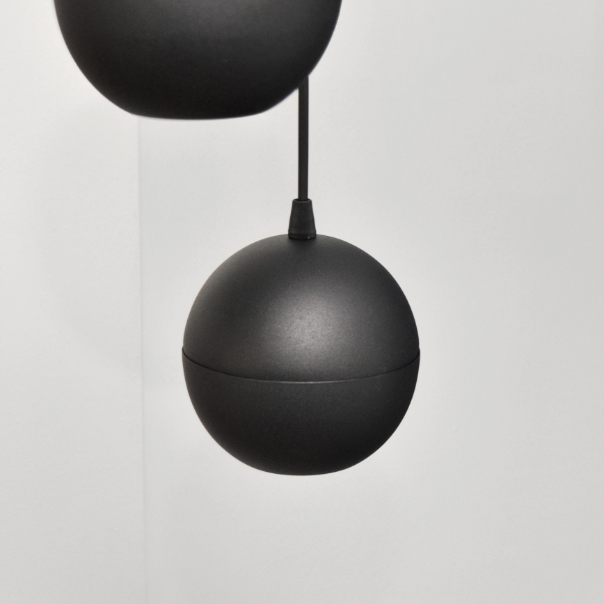 Suspension filaire LED MIDWAY 4xGU10/4,8W/230V noir