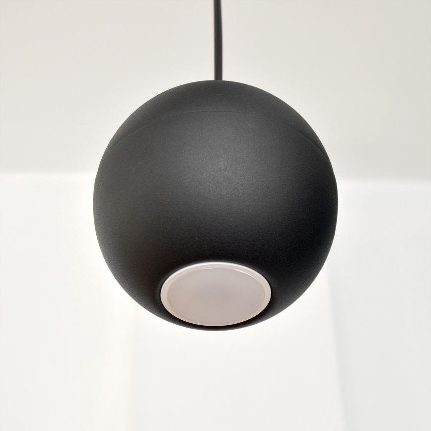 Suspension filaire LED MIDWAY 4xGU10/4,8W/230V noir
