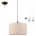 Suspension filaire LED NOEL 1xE27/60W/230V beige