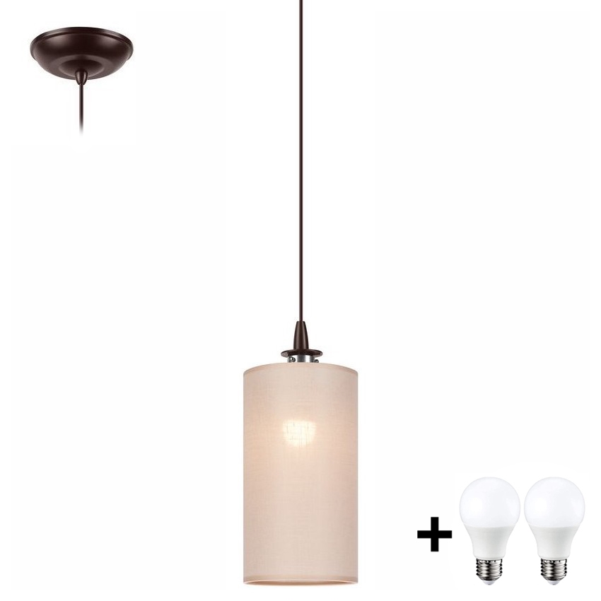 Suspension filaire LED NOEL MINI 1xE27/60W/230V beige