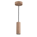 Suspension filaire LED PIPE 1xGU10/5W/230V chêne mat