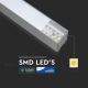 Suspension filaire LED SAMSUNG CHIP 1xLED/40W/230V 4000K argent