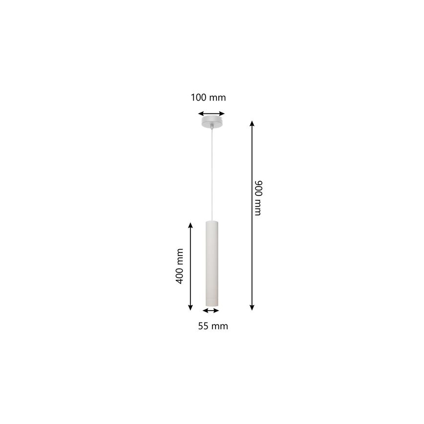 Suspension filaire LED TUBA 1xGU10/4,8W/230V blanc
