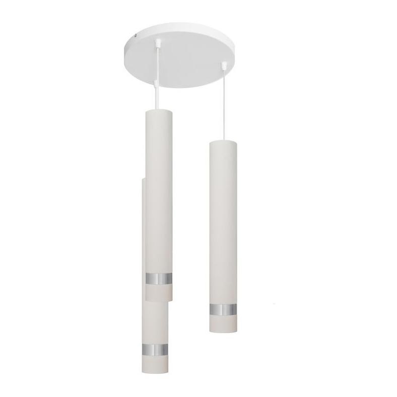 Suspension filaire LED TUBA 3xGU10/4,8W/230V blanc/chrome brillant