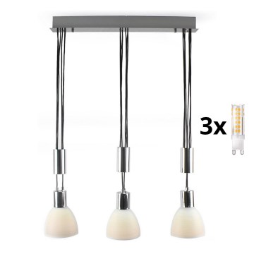 Suspension filaire LED WENDY 3xG9/33W/230V