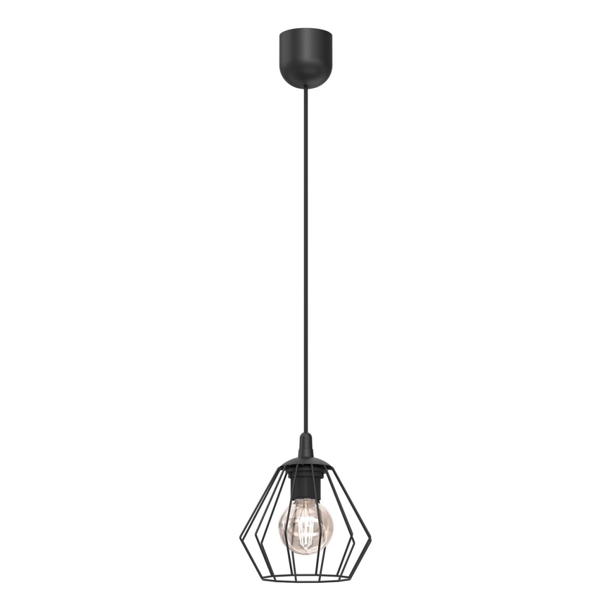 Suspension filaire LETI 1xE27/15W/230V noir