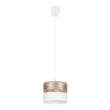 Suspension filaire LIMA 1xE27/60W/230V doré/blanc