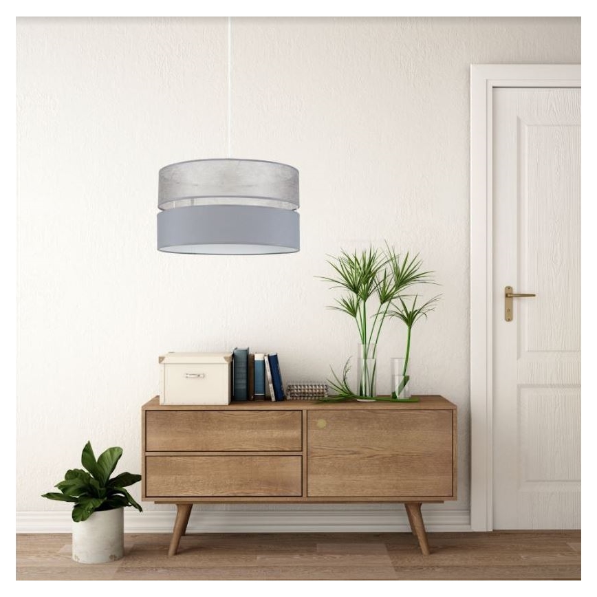 Suspension filaire LIMA 1xE27/60W/230V gris