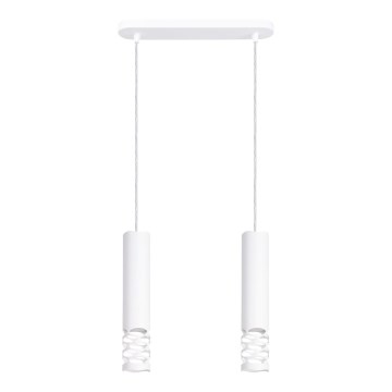 Suspension filaire LIRO 2xGU10/10W/230V blanc