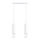 Suspension filaire LIRO 2xGU10/10W/230V blanc