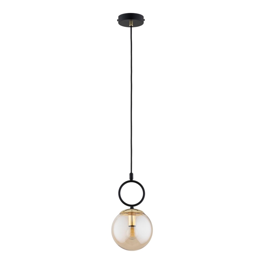 Suspension filaire LISTER 1xE14/10W/230V noir/fumé beige