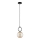 Suspension filaire LISTER 1xE14/10W/230V noir/fumé beige