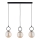 Suspension filaire LISTER 3xE14/10W/230V noir/fumé beige