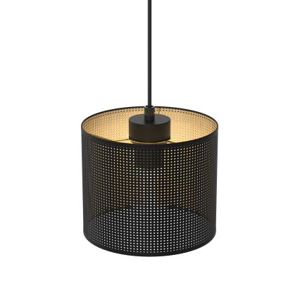 Suspension filaire LOFT SHADE 1xE27/60W/230V d. 18 cm noir/doré