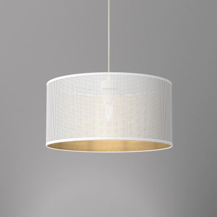 Suspension filaire LOFT SHADE 1xE27/60W/230V d. 40 cm blanc/doré