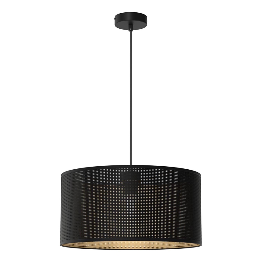 Suspension filaire LOFT SHADE 1xE27/60W/230V d. 40 cm noir/doré