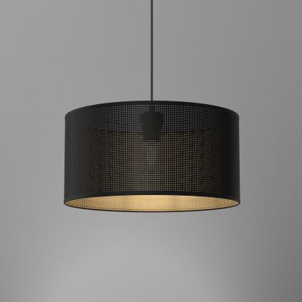 Suspension filaire LOFT SHADE 1xE27/60W/230V d. 40 cm noir/doré