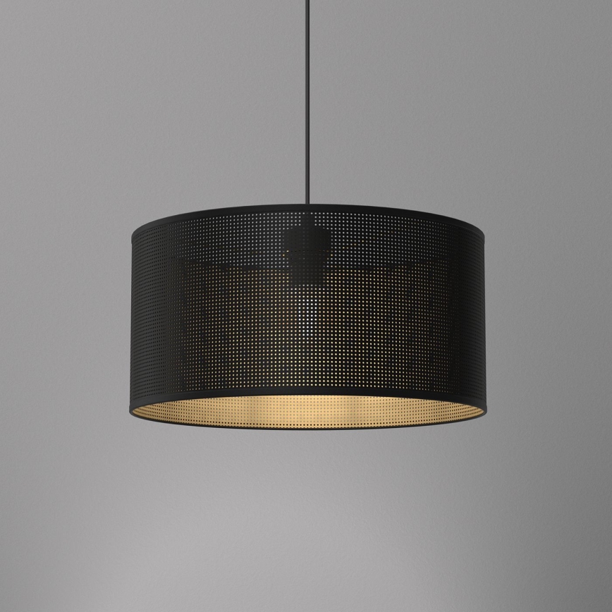 Suspension filaire LOFT SHADE 1xE27/60W/230V d. 40 cm noir/doré