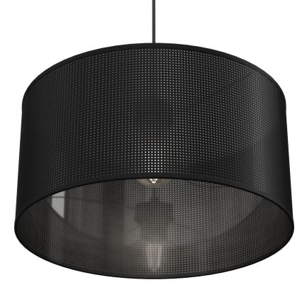 Suspension filaire LOFT SHADE 1xE27/60W/230V d. 40 cm noir