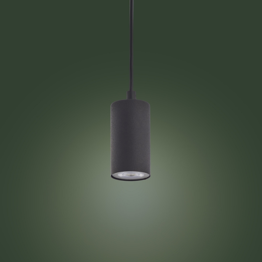 Suspension filaire LOGAN BLACK 1xGU10/10W/230V