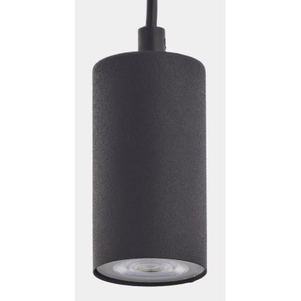 Suspension filaire LOGAN BLACK 1xGU10/10W/230V