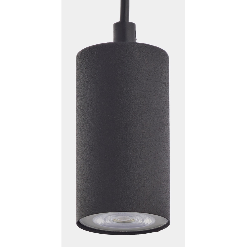 Suspension filaire LOGAN BLACK 1xGU10/10W/230V