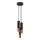 Suspension filaire LOOPEZ 3xGU10/40W/230V ronde noire/cuivrée