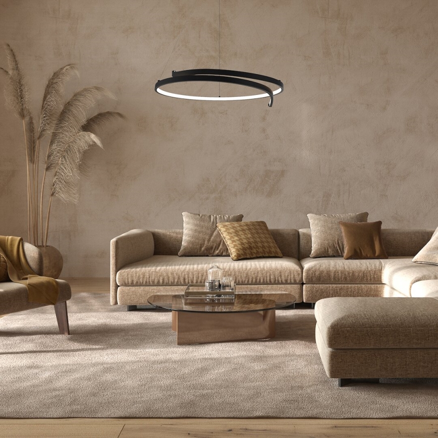 Suspension filaire LORENZO LED/35W/230V noir