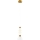 Suspension filaire LUCCO LED/13W/230V d. 15 cm doré