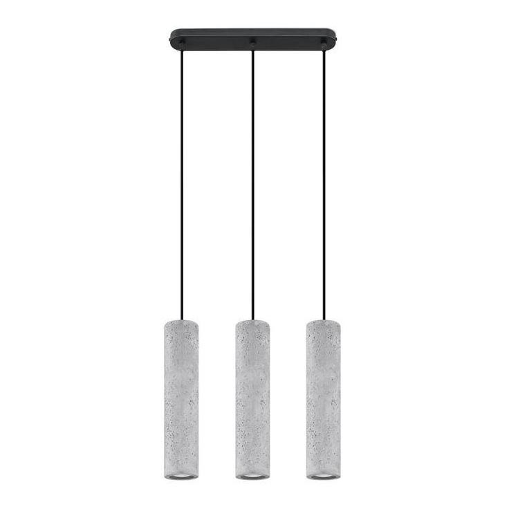 Suspension filaire LUVO 3xGU10/40W/230V béton/noir