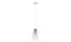 Suspension filaire MADERA 1xE27/60W/230V blanc/bois