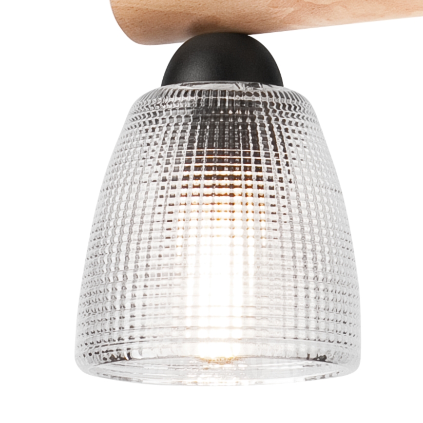 Suspension filaire MARGIT 2xE27/60W/230V hêtre