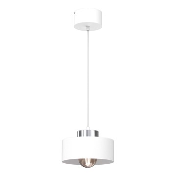Suspension filaire MARTI 1xE27/15W/230V blanc/chrome brillant