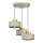 Suspension filaire MARTI 3xE27/15W/230V beige/doré
