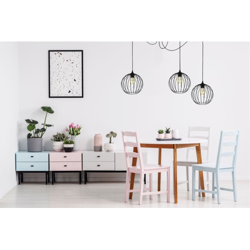 Suspension filaire MATT 3xE27/60W/230V araignée