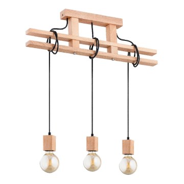 Suspension filaire MAXXY 3xE27/15W/230V beige