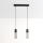 Suspension filaire MELODY 2xE27/15W/230V noir