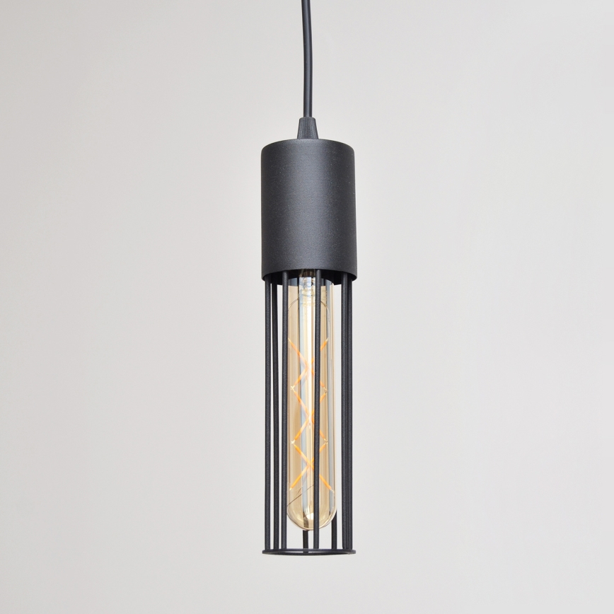 Suspension filaire MELODY 2xE27/15W/230V noir