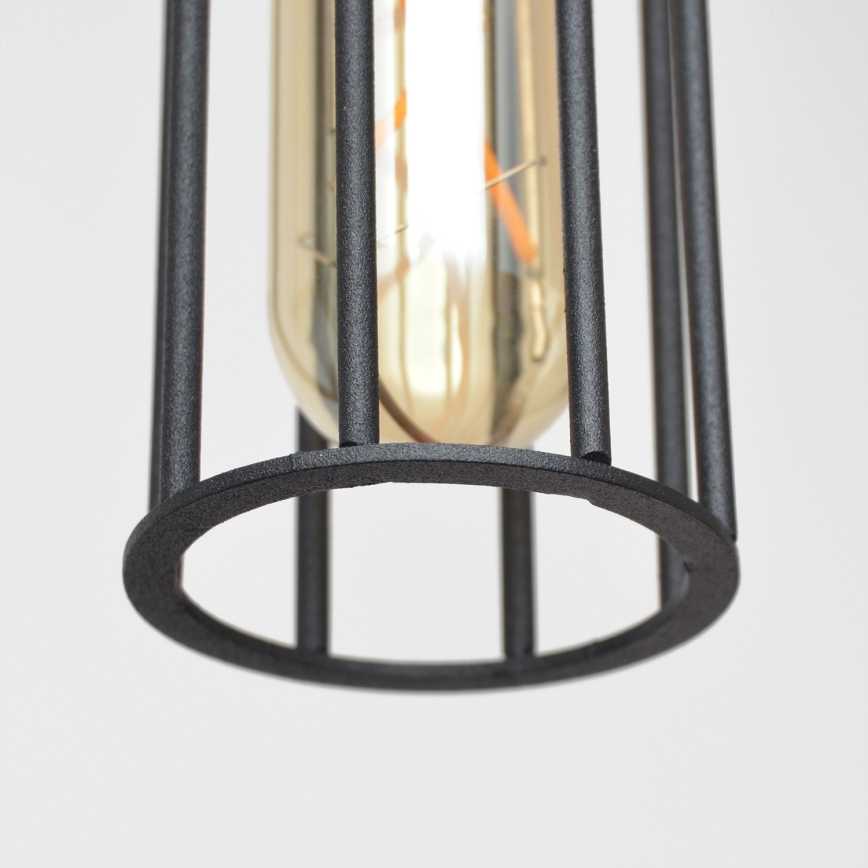 Suspension filaire MELODY 2xE27/15W/230V noir