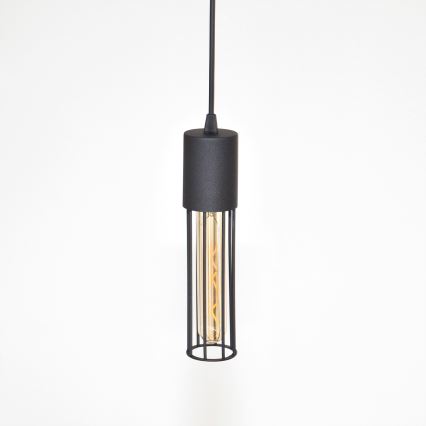 Suspension filaire MELODY 2xE27/15W/230V noir