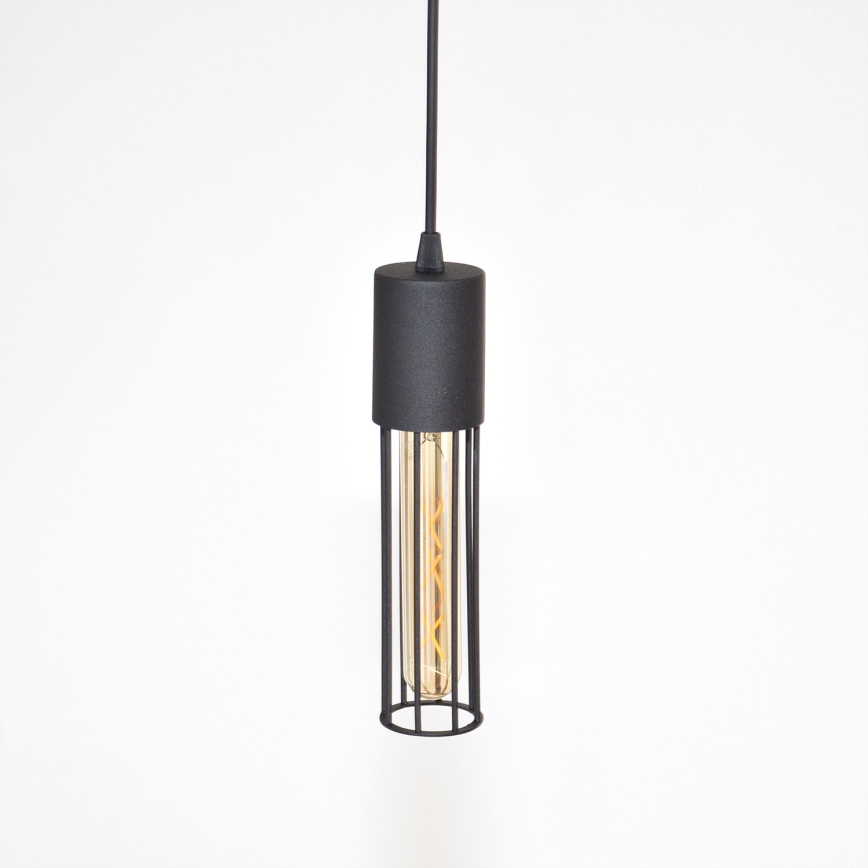 Suspension filaire MELODY 2xE27/15W/230V noir