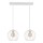 Suspension filaire MERCURE 2xE27/15W/230V blanche