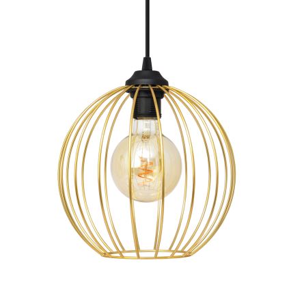 Suspension filaire MERCURE 2xE27/15W/230V doré/noir