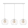 Suspension filaire MERCURE 3xE27/15W/230V blanche