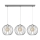 Suspension filaire MERCURE 3xE27/15W/230V grise