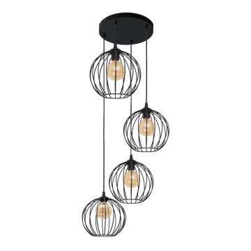 Suspension filaire MERCURE 4xE27/15W/230V